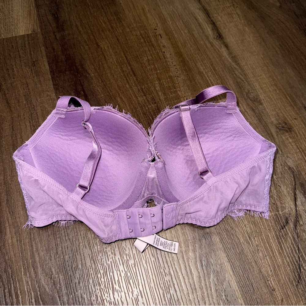 Victorias Secret Dream Angels Lightly Lined Demi Bra Lavender Lace - Picture 3 of 6